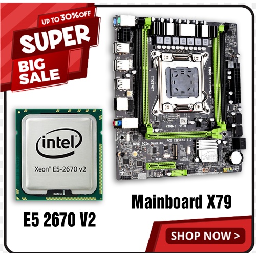 [Mã 254ELSALE giảm 7% đơn 300K] Combo Mainboard X79 + CPU E5 2670 V2 giá hời