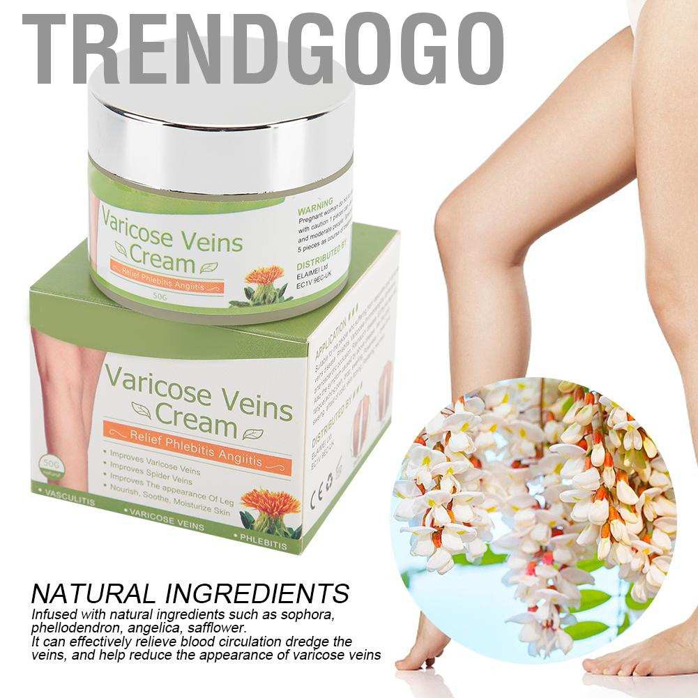 Trendgogo Varicose Veins Cream Moisturizing Blood Vessel Ointment Nourishing Health‑Care