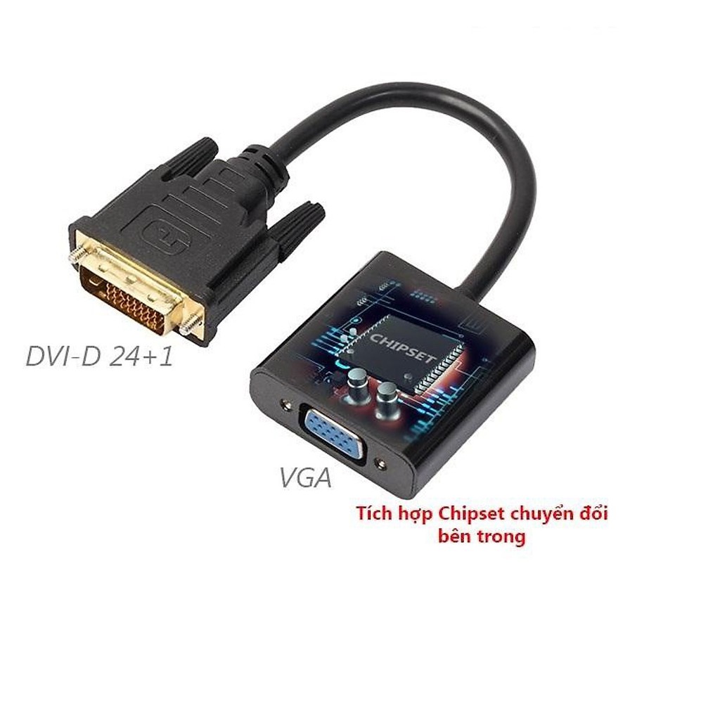 Cáp chuyển đổi DVI-D 24+1 sang VGA Female ARIGATO Đảm Bảo Chất Lượng.CCDC