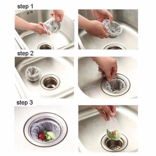 Set 100 (Túi Lưới) Lọc Rác Bồn Rửa Chén
