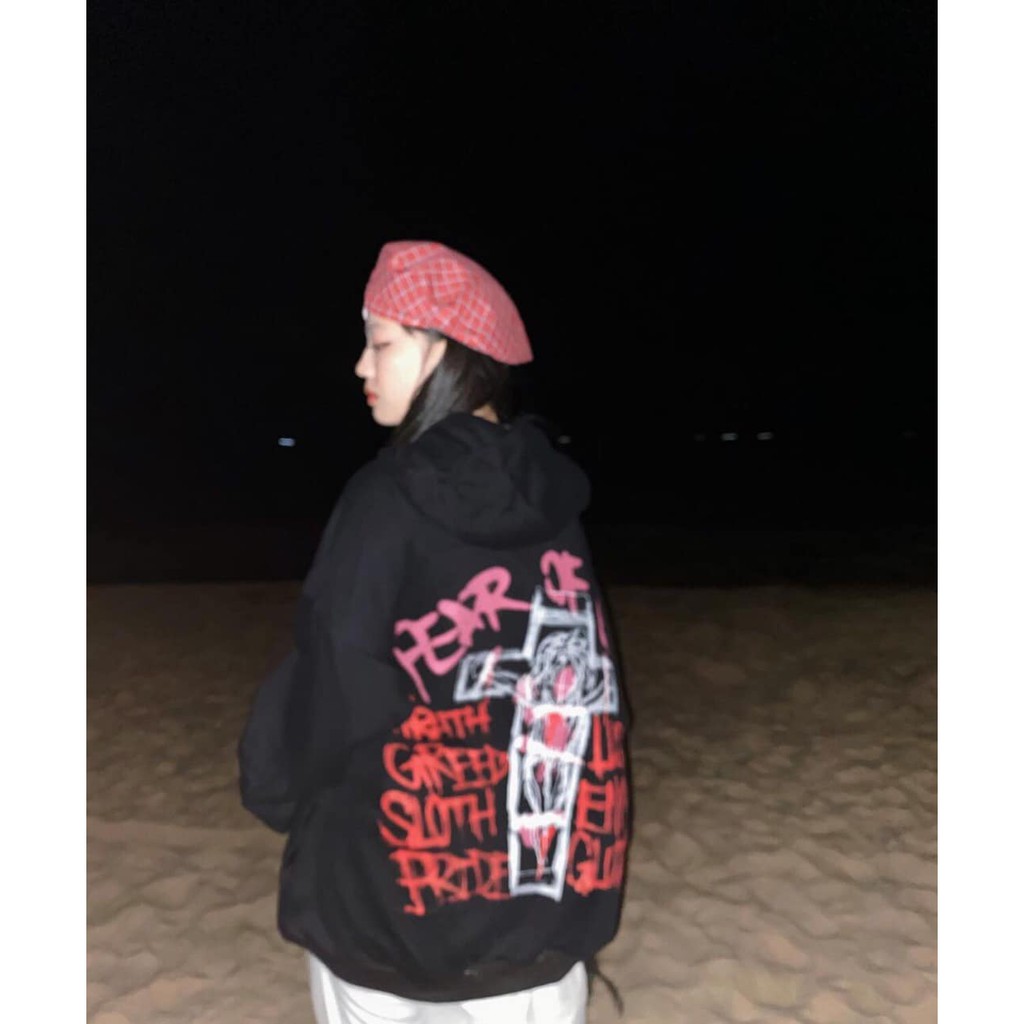 [SIÊU SALE] Áo Hoodie Nỉ Lin Áo Đen In Hai Mặt Phong Cách Hàn Quốc samsam4896 | BigBuy360 - bigbuy360.vn