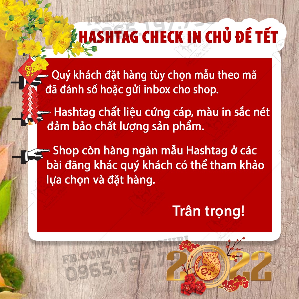 [HASTAG] Hashtag chụp hình năm mới, tất niên, tết nguyên đán