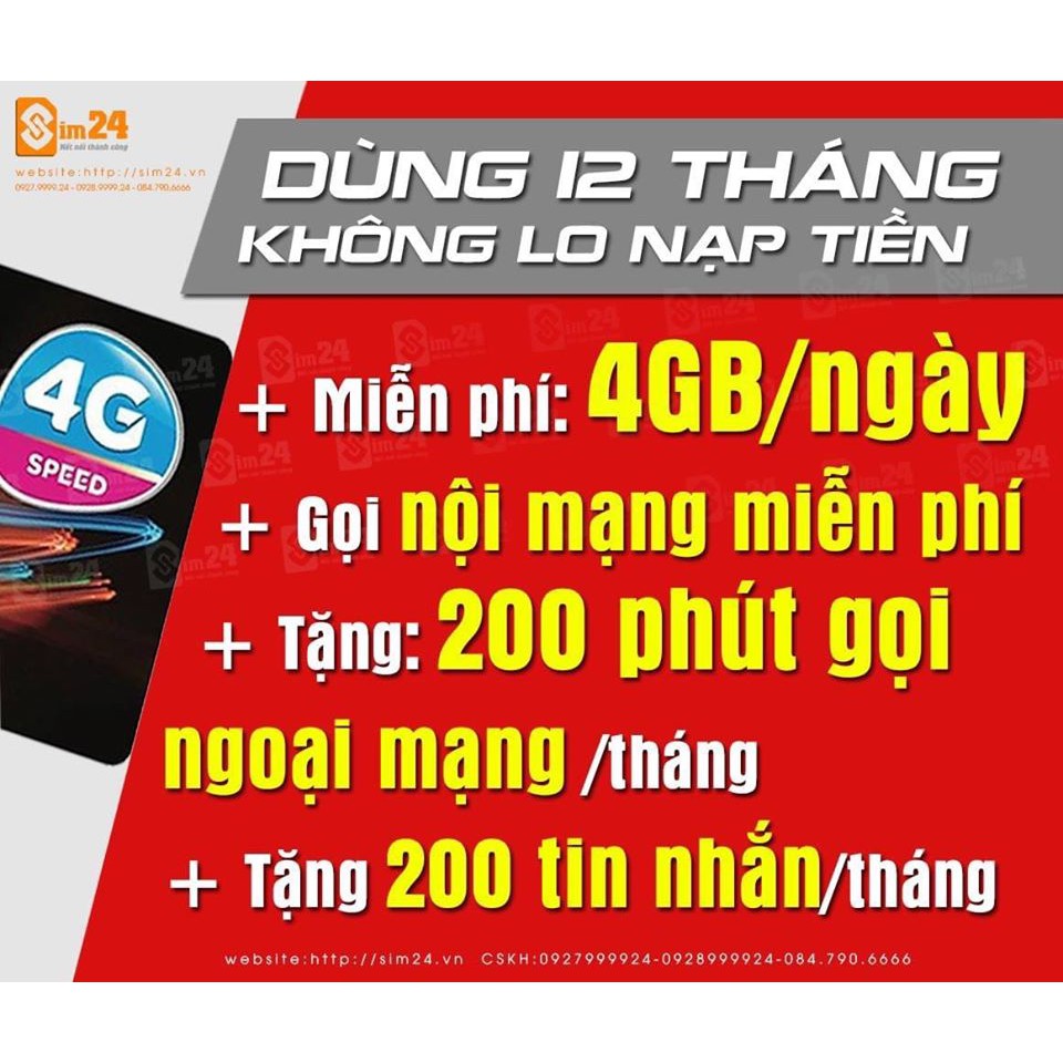 [ RẺ VÔ ĐICHJ] SIM VD89 2GB/ngày, VD149 12T-4GB/NGÀY ( Miễn Phí Data ) và Gọi Miễn Phí