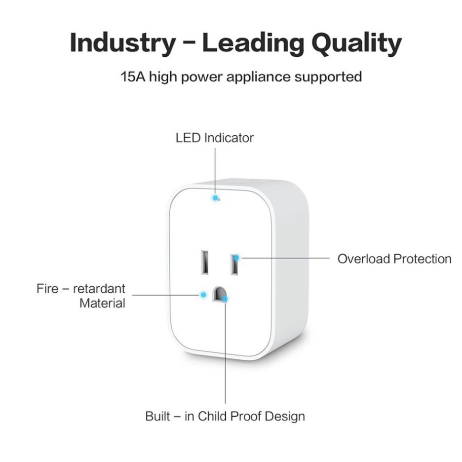 Ổ cắm điện thông minh tiêu chuẩn Mỹ Aqara Smart Plug (US) ZNCZ12LM - Hàng Chính Hãng BH 12 Tháng