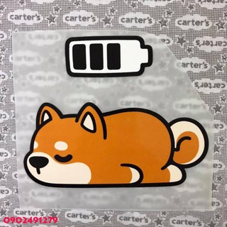 Hình ủi, hình dán nhiệt - chó sạc pin
