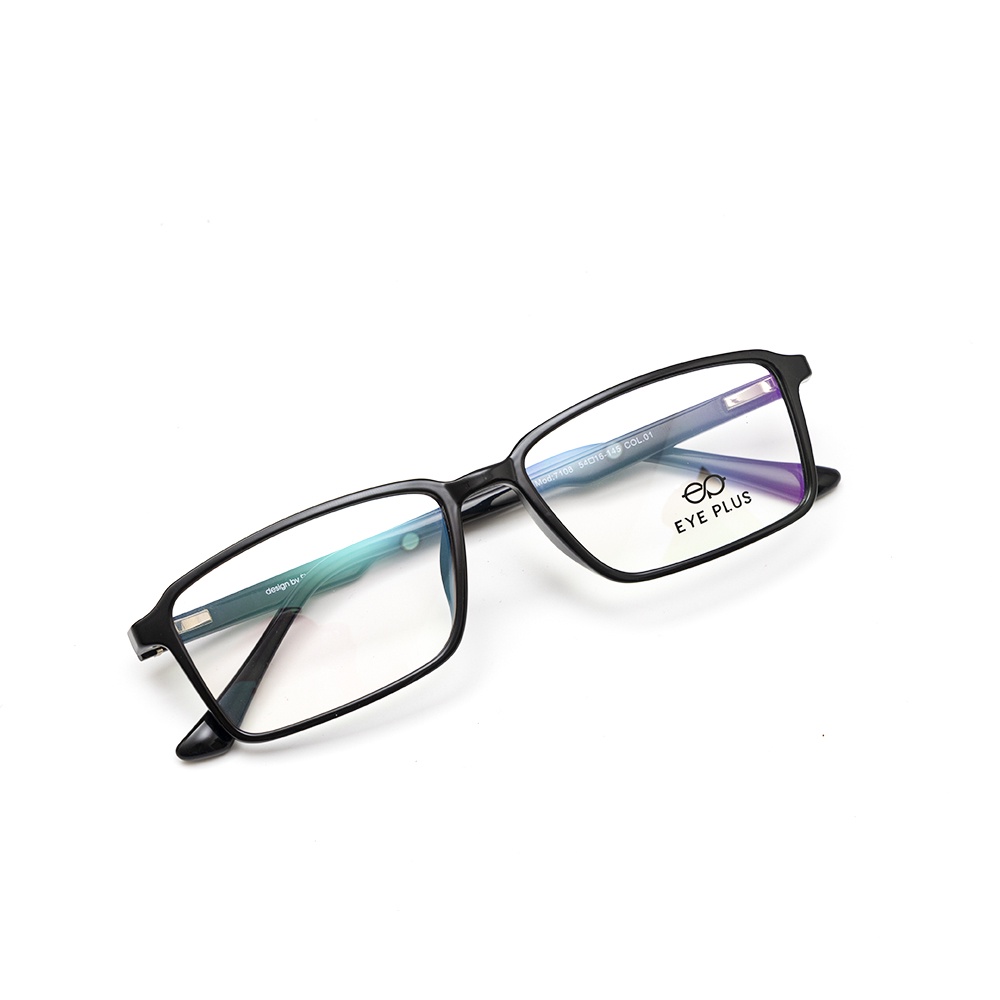 Gọng kính mắt cận nam nữ thời trang EYE PLUS nhựa cao cấp dáng vuông to E450-7108
