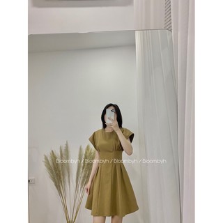 Váy kaki cánh dơi sang chảnh