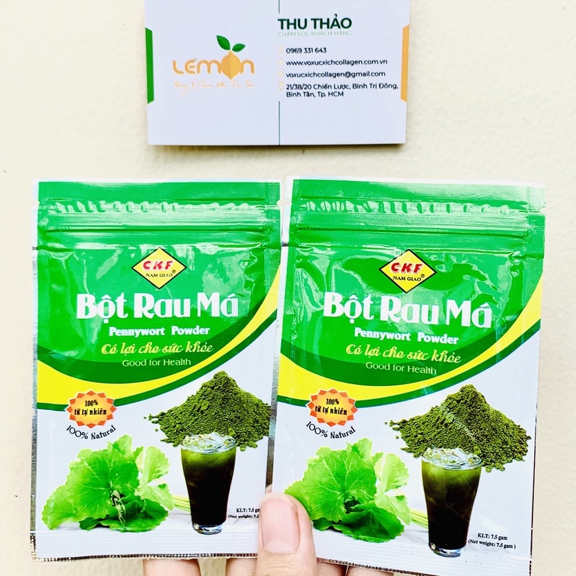 Bột rau má nguyên chất 100% lá rau má tươi có lợi cho sức khỏe hiệu Nam Giao