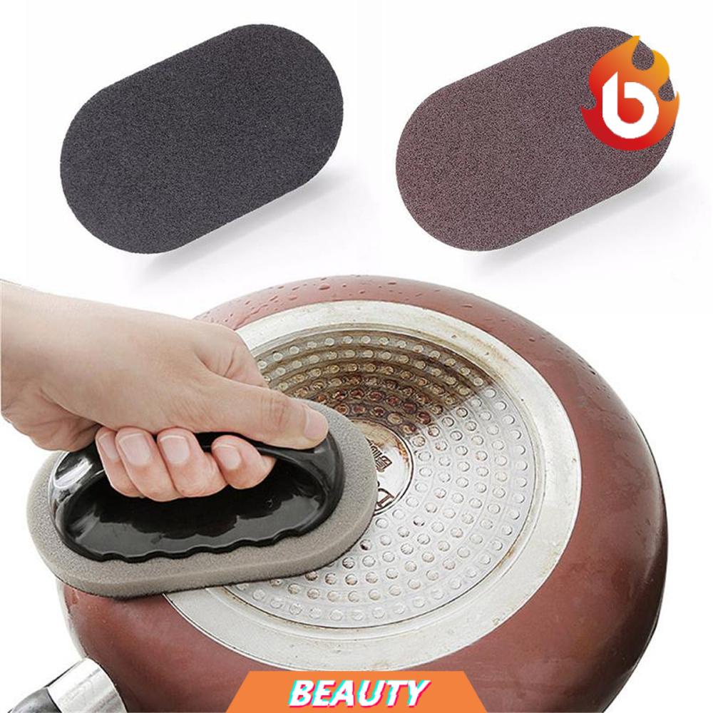 BEAUTY Kitchen Powerful Decontamination Brush Effective Descaling With Handle Magic Sponge Home Cleaning Sponges Brush Set Bathroom Emery Sponge Wipe Cleaning Tools Powerful Brushes Dishwasher/Multicolor