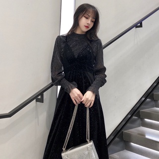Váy nhung mềm phối ren ulzzang (kèm Feedback)