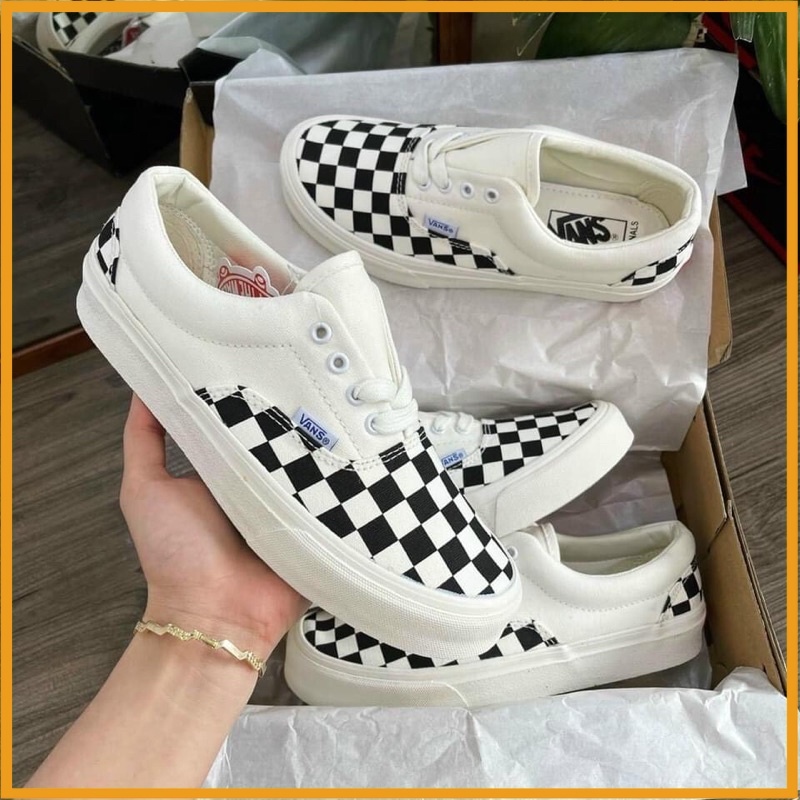 Giày Thể Thao Sneaker 𝗩𝗮𝗻𝘀 Caro nam nữ bản classic buộc dây - Giày Vans caro hàng 1:1 cao cấp Full Box Bill