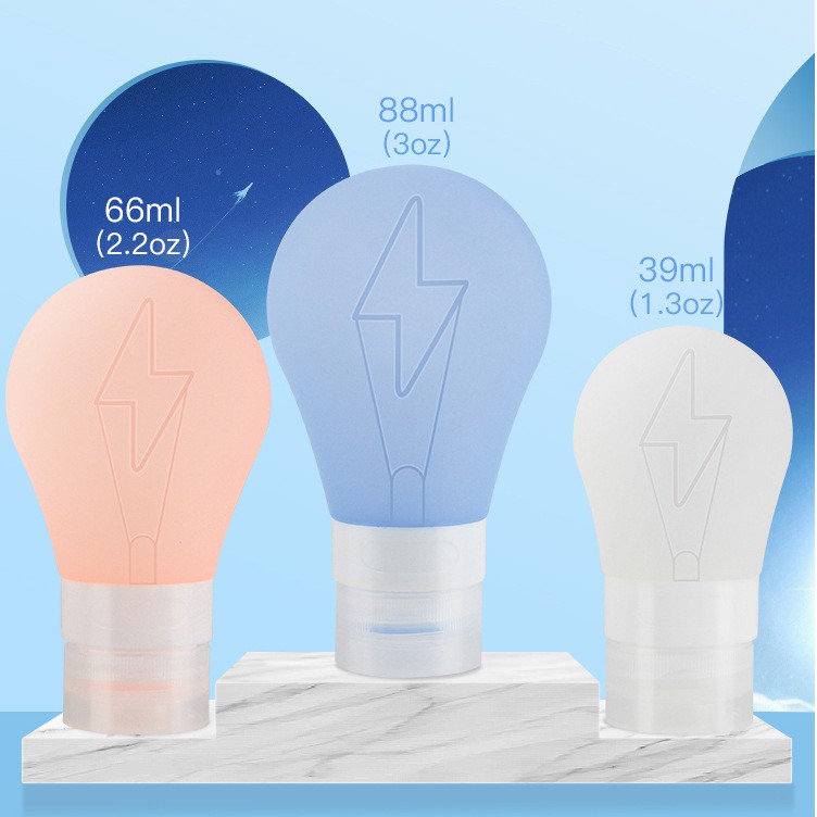 Lọ chiết mỹ phẩm du lịch silicon Light Bulb 39ml, 66ml, 88ml