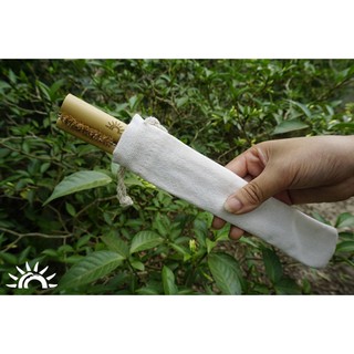[Freeship 50k] Túi Canvas đựng ống hút tre