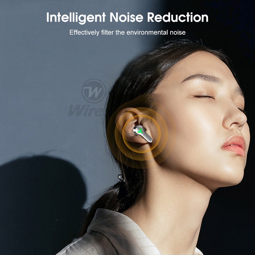 Tai nghe nhét tai không dây WIRESTO âm thanh hifi kèm phụ kiện