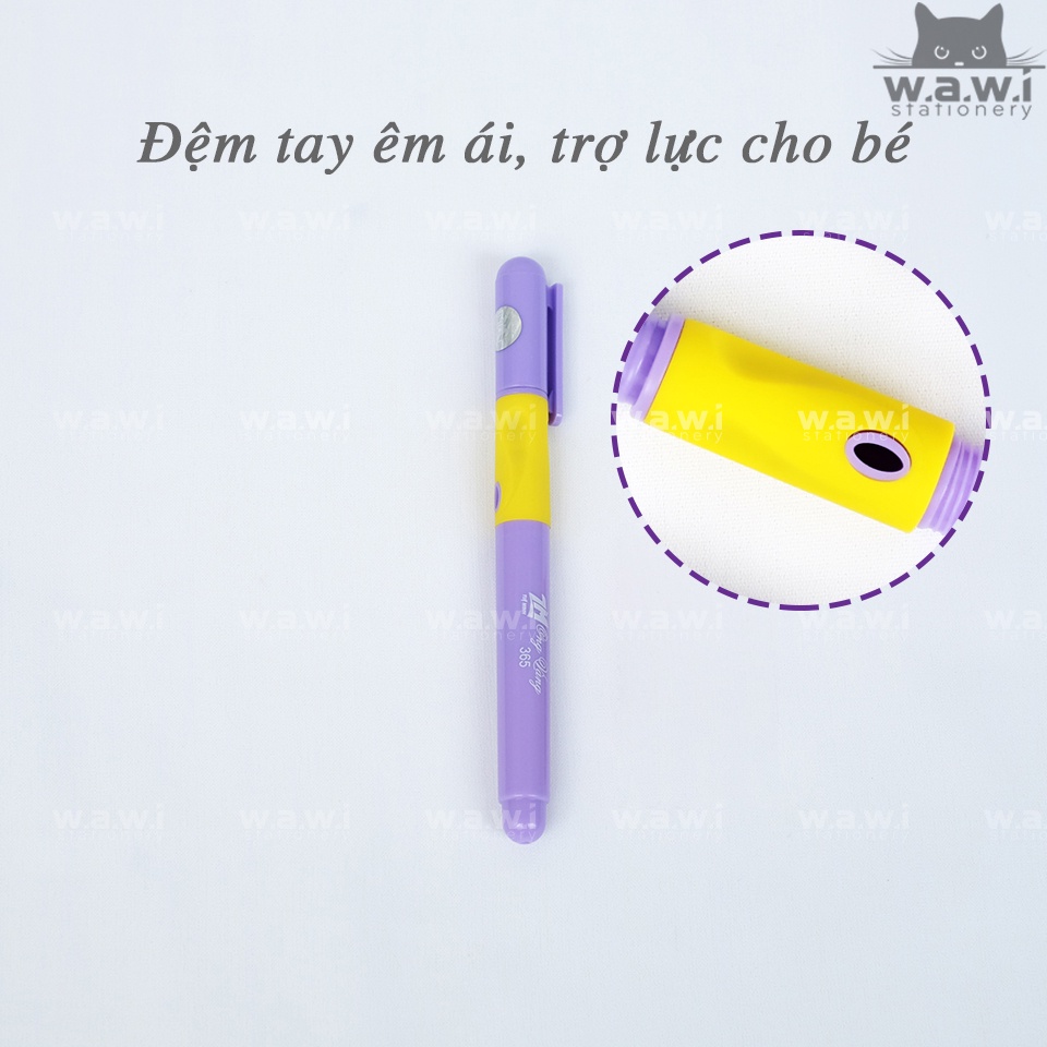 Bút máy luyện chữ Ong vàng , ngòi kim tinh mài êm cho bé