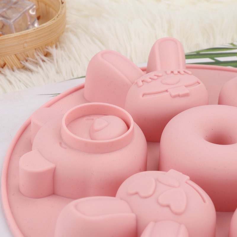 Khuôn silicon làm thạch, pudding, khuôn phô mai hình động vật xinh xắn cho bé loại mới không kèm nắp