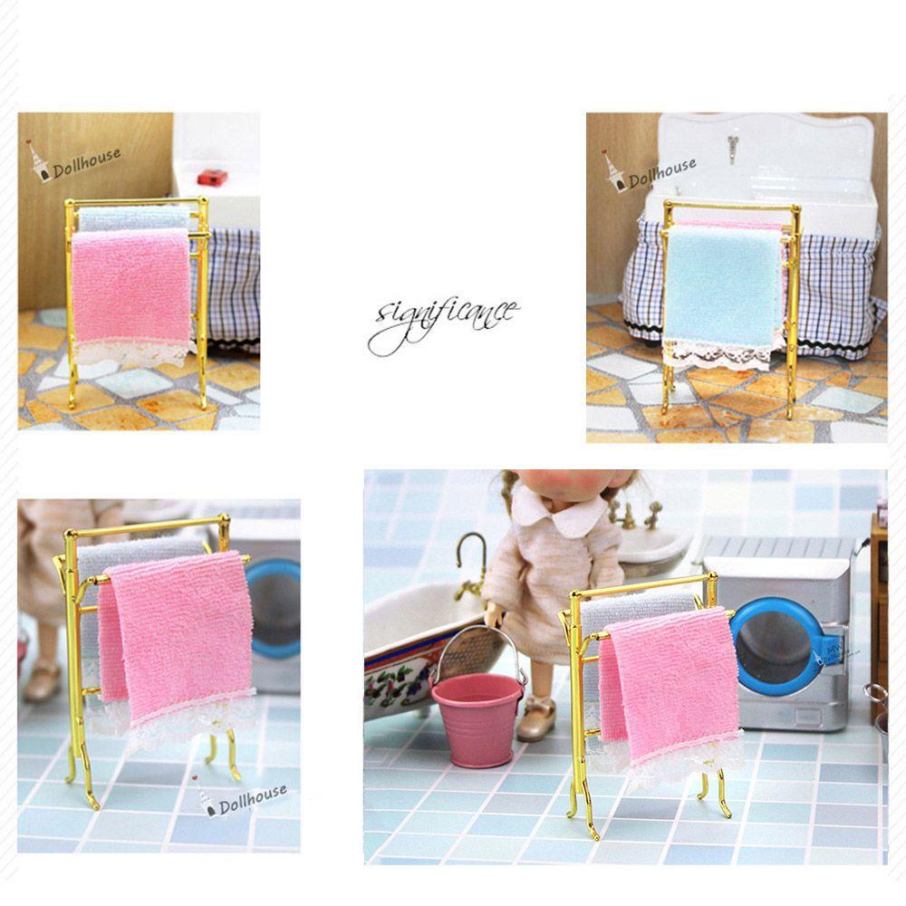 Đồ Chơi Giá Treo Khăn Mini Trang Trí Nhà Búp Bê