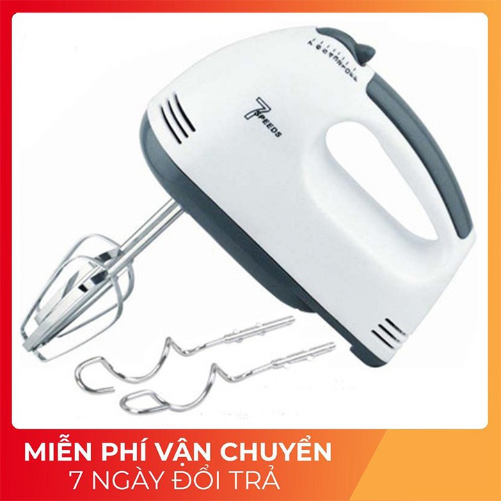 Máy Đánh Trứng 𝗙𝗥𝗘𝗘 𝗦𝗛𝗜𝗣 Đánh Kem 7 Cấp Độ Cao Cấp + Tặng Kèm 2 Que Nhào Bột Tiện Dụng