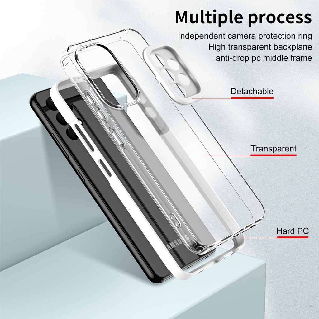 Ốp Điện Thoại PC TPU Trong Suốt Chống Sốc 2 Trong 1 Cho Samsung Galaxy A13 4G A13 5G A52 4G 5G A52s 5G A51 4G A32 4G A33 5G A53 5G A73 5G A23 4G