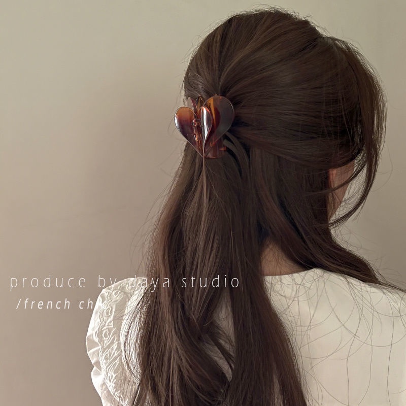 Bán Nóng✿Kẹp Hình Cá Mập Hai Lớp Acrylic Chất Lượng Cao Phong Cách Pháp Ngọt Ngào