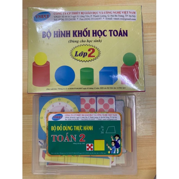 Bộ Đồ Dùng Học Toán lớp 2 theo chương trình cải cách mới.