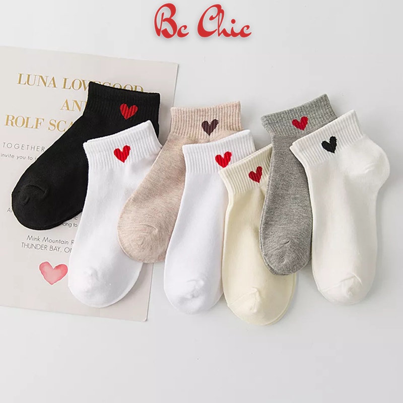 combo 10 đôi tất tim ngắn cổ T755 BC_CHIC LINGERIE