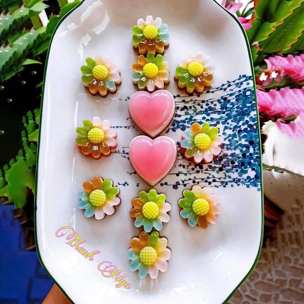 Khuôn Rau Câu Mini, Khay Đá, Khuôn Làm Thạch Trà Sữa  Lá, Hoa, Trái Tim, Con Vật... Tha Hồ Chọn