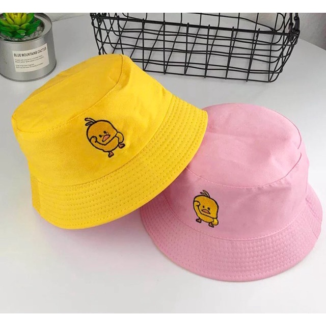 Mũ tai bèo LINJW vải cotton mềm thêu họa tiết hoạt hình thời trang 2021