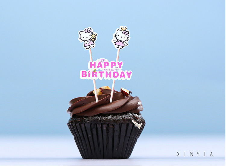 Phụ Kiện Trang Trí Bánh Kem Hình Chữ Happy Birthday