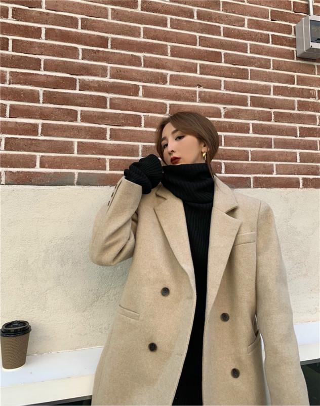 Áo khoác da dáng dài thời trang cá tính cho nữ