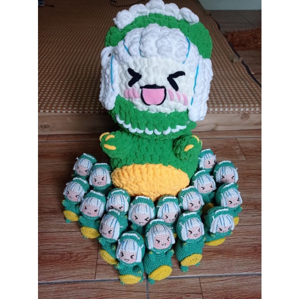 búp bê khủng long gawr gura hololive handmade 10cm