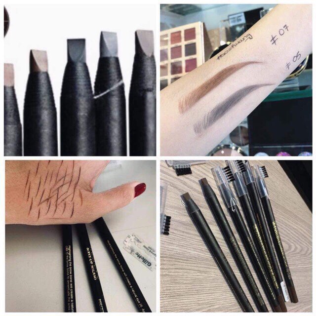 Chì xé kẻ Mày Phẩy Sợi Haozhuang Make Up Milano Eyebrow Pencil Precicion