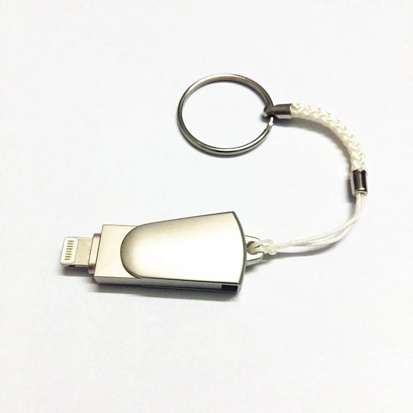 Metal OTG Usb Flash Drive Memory Stick Pen Drive For iPhone Computer Storage