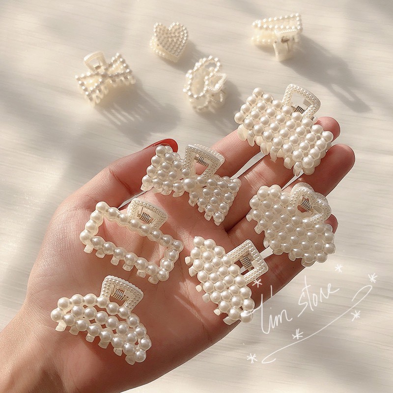 Kẹp gấp tóc mái hình bầu màu kẹo ngọt ngào cao cấp TÍM STORE phụ kiện tóc thời trang