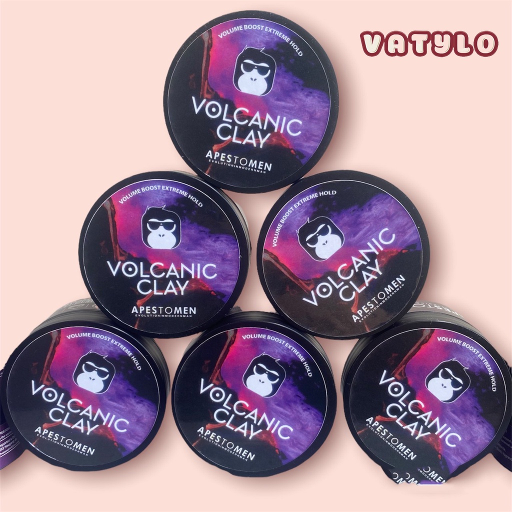 Sáp vuốt tóc nam Volcanic Clay CHÍNH HÃNG, chăm sóc tóc, giữ nếp tóc MN01