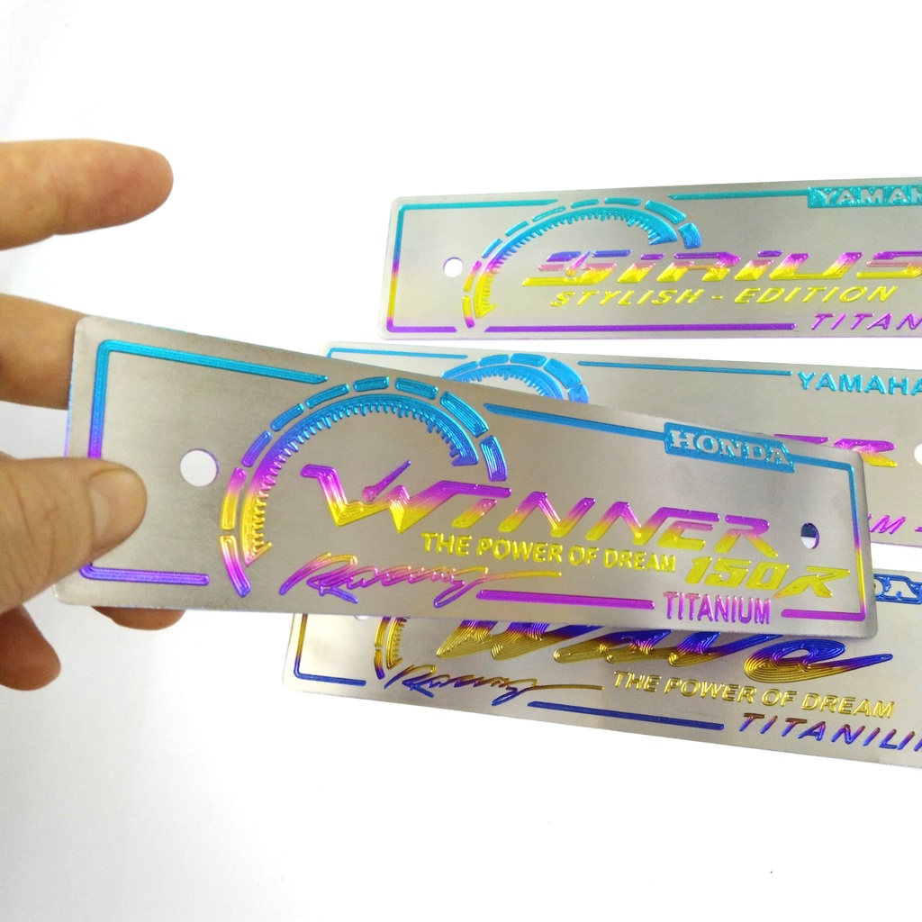 bảng tên titan đủ các loại xe dream wave sirius vario sonic winner satria...