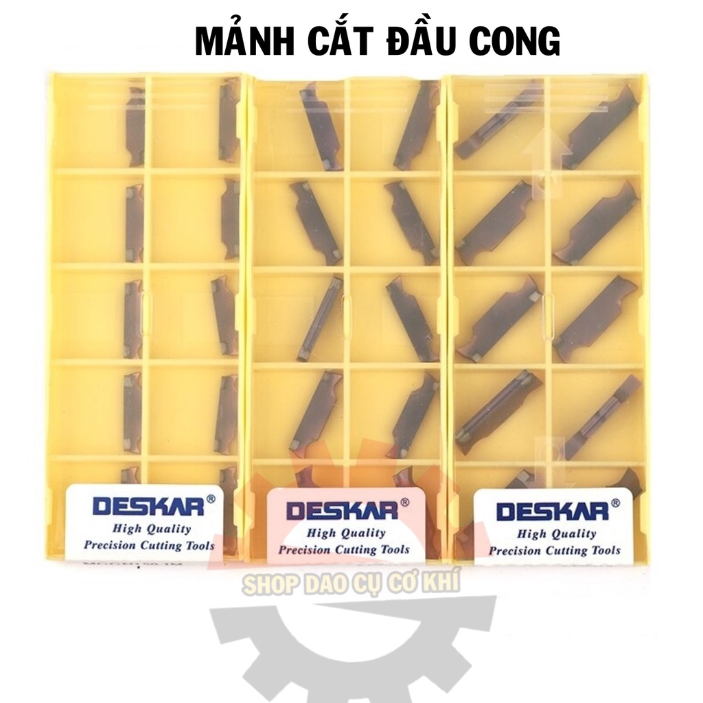 Mảnh chíp cắt đứt  1,5ly, 2ly, 3ly, 4ly đầu cong hoặc hoa văn chuyên chạy thép inox