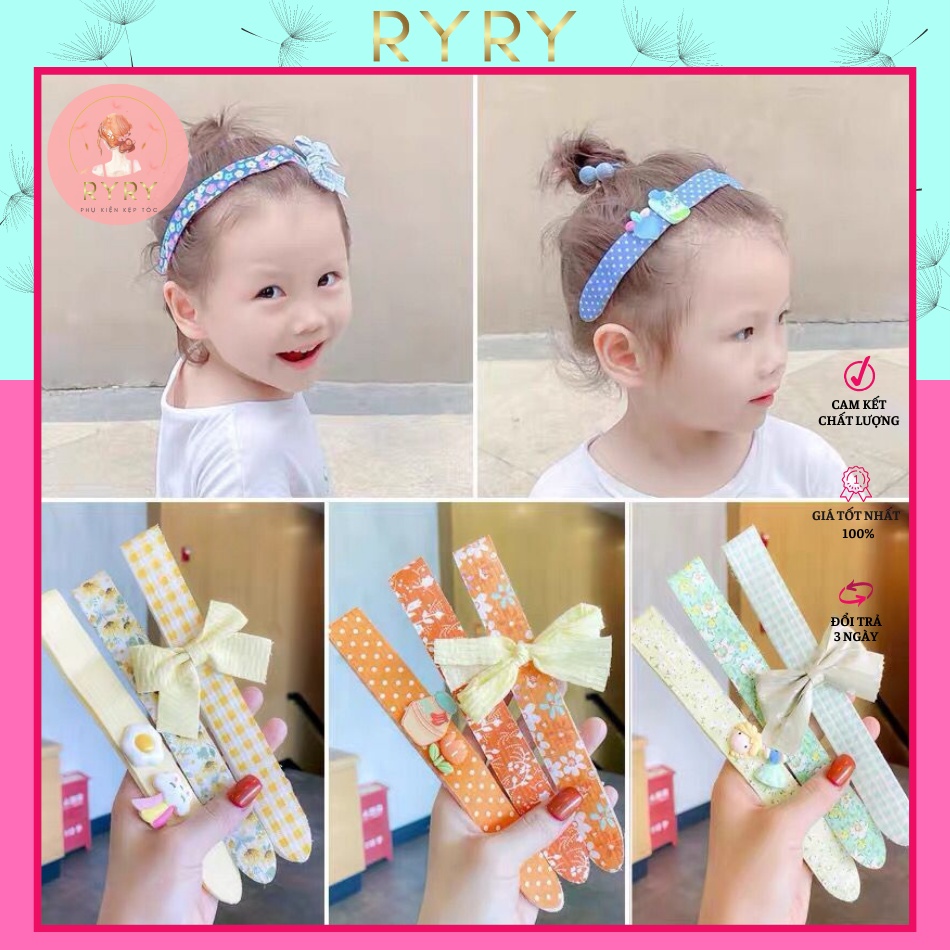 Set 3 Cài Dán Tóc Siêu Dễ Thương Xinh Xắn Cho Bé Gái