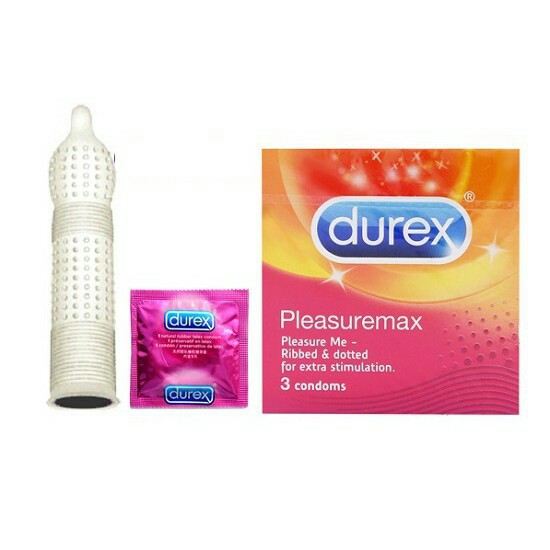 Bao cao su Durex Pleasuremax - BCS Gân gai cho cảm giác mạnh - hộp 3 cái