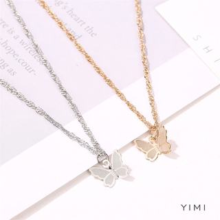 Dây Chuyền Hợp Kim Mặt Hình Bướm Phong Cách Hàn Quốc Đơn Giản Cho Nữ