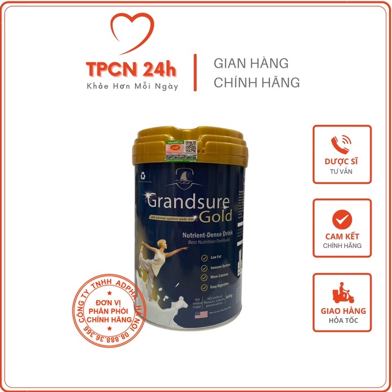 TPBS Grandsure Gold 850g - Liệu pháp dinh dưỡng chuyên biệt cho bệnh nhân xương khớp