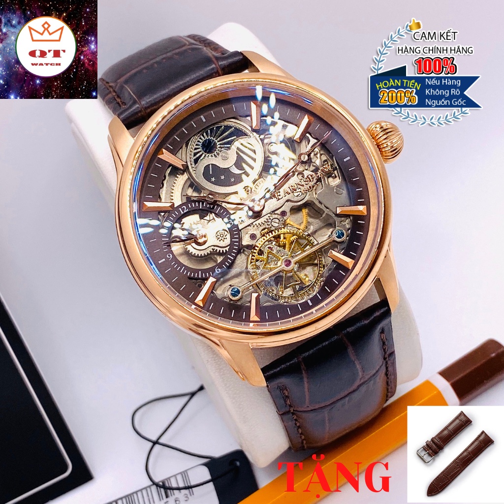 Đồng Hồ Nam THOMAS EARNSHAW Longitude Shadow Sun & Moon Automatic ES-8063-06 Chính Hãng Tặng Dây Da Cao Cấp