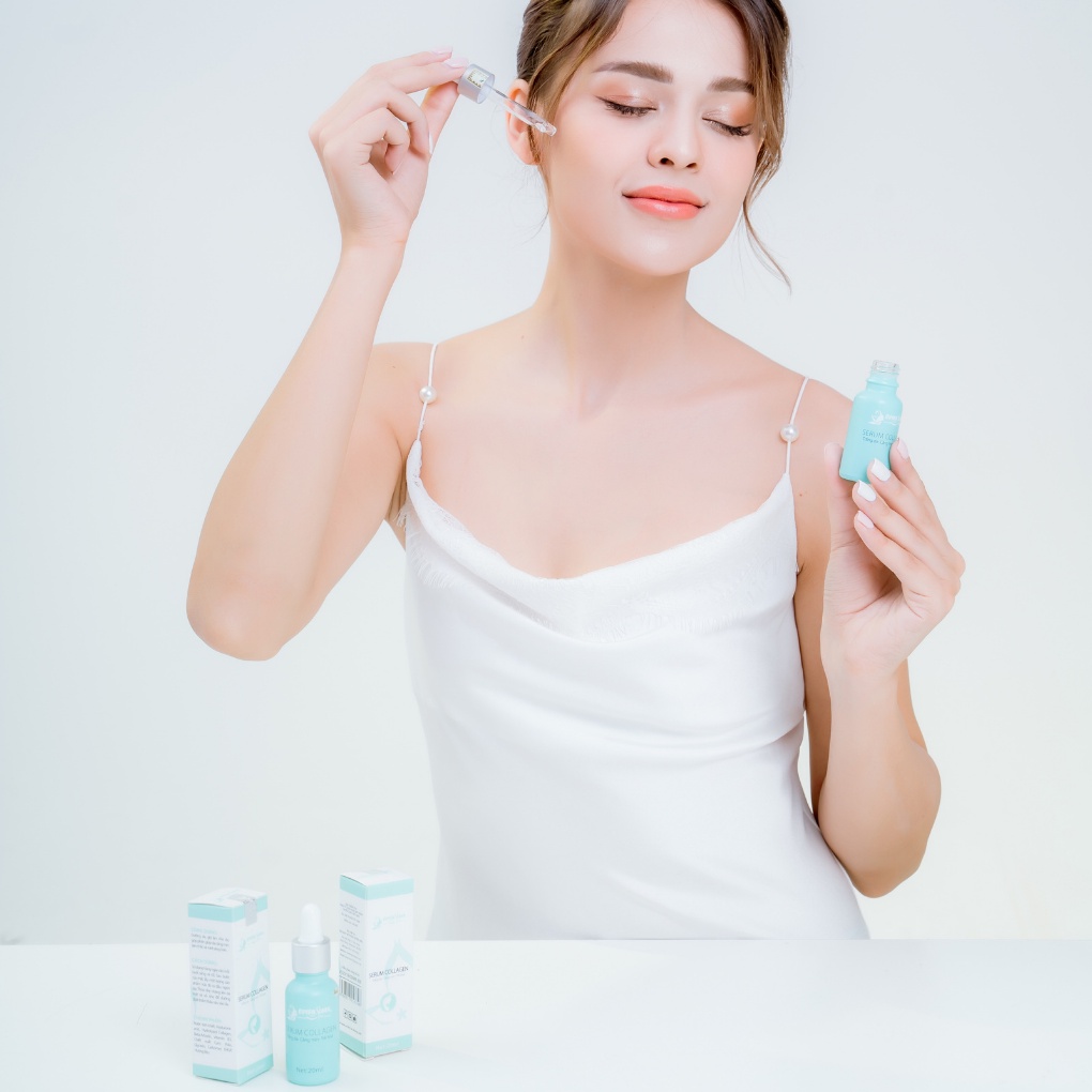 Tinh Chất Dưỡng Da Serum Collagen Quyên Lara Dưỡng Trắng-Cấp Ẩm-Và Trẻ Hóa Da ,Chống Lão Hóa Da  20ml, Hàng Chính Hãng