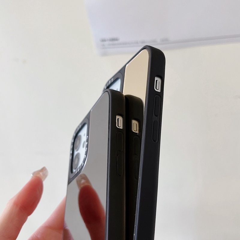 Bao Da Điện Thoại pc Cứng Tráng Gương Cho iphone 15 14 plus 11 12 13 pro 15pro max Ốp