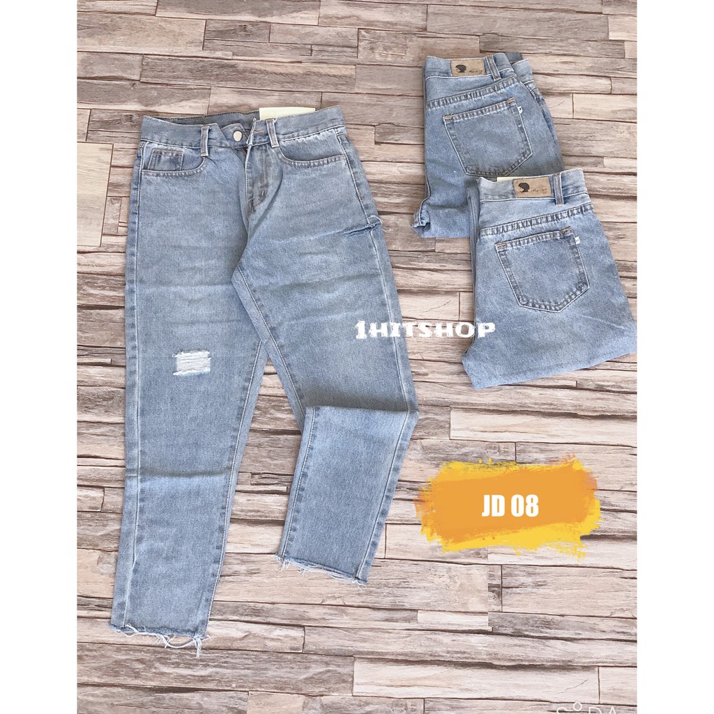 Quần JEAN DÀI 08 Ulzzang Nữ 1hitshop | BigBuy360 - bigbuy360.vn