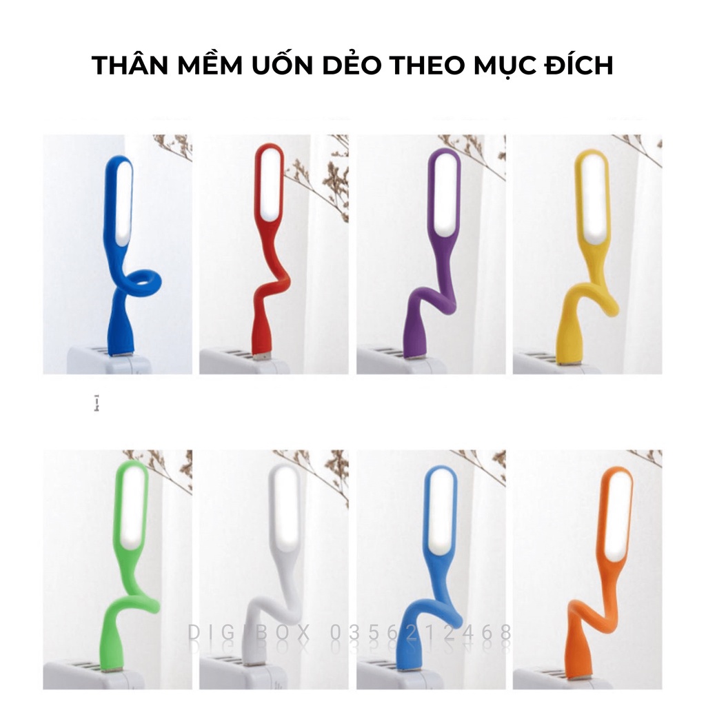 Đèn Led USB Mini Siêu Sáng Đọc Sách Giá Rẻ Nhỏ Gọn Cho Laptop, Sạc Dự Phòng, Máy Tính