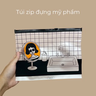 Túi zip đựng mỹ phẩm, đồ dùng cá nhân