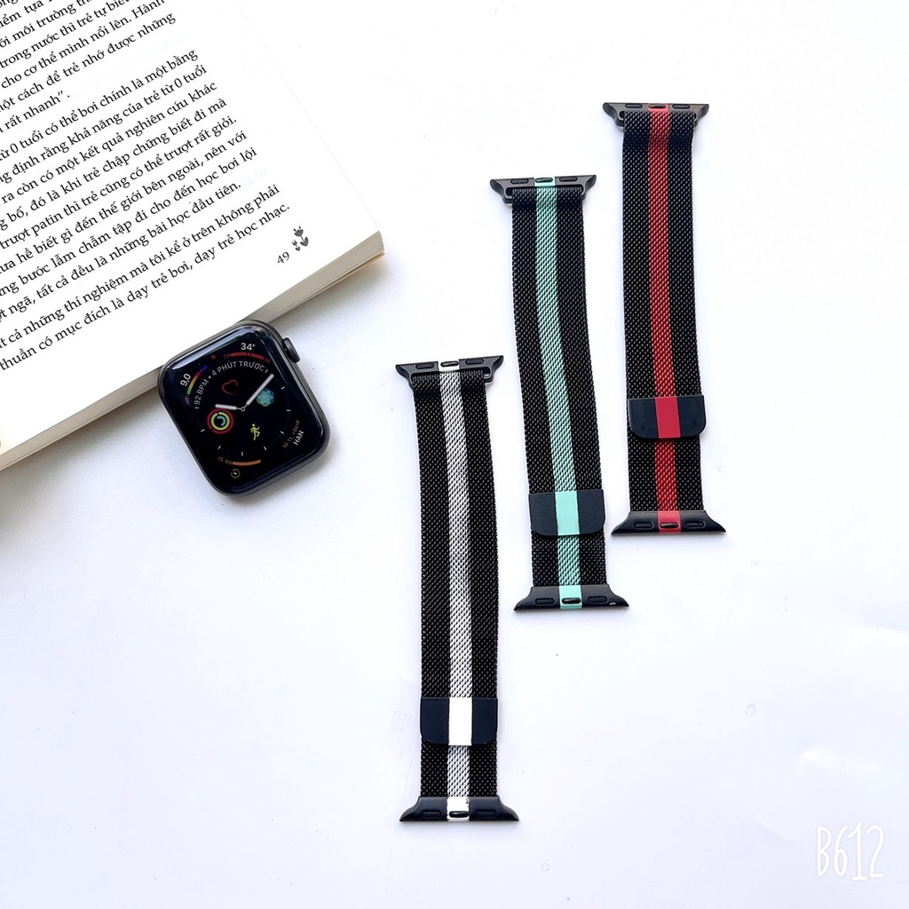 Dây đồng hồ Apple Watch nam châm thép không gỉ | BigBuy360 - bigbuy360.vn