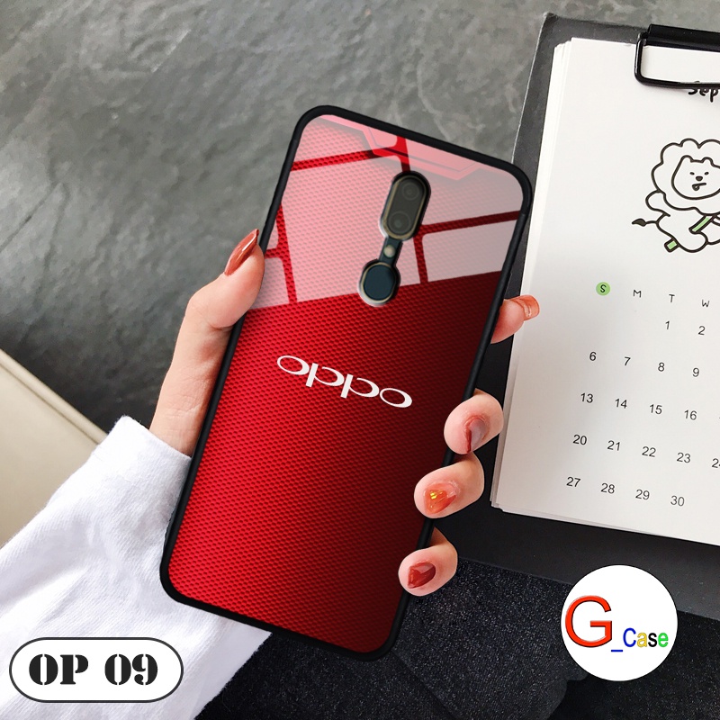 Ốp lưng Oppo F11  - in hình 3D Logo điện thoại
