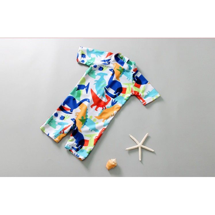 Bộ bơi đồ bơi liền khủng long nhiều màu cho bé trai 8- 25kg